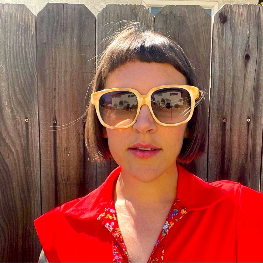 Vintage 70s Emanuelle Khanh Paris Sunglasses